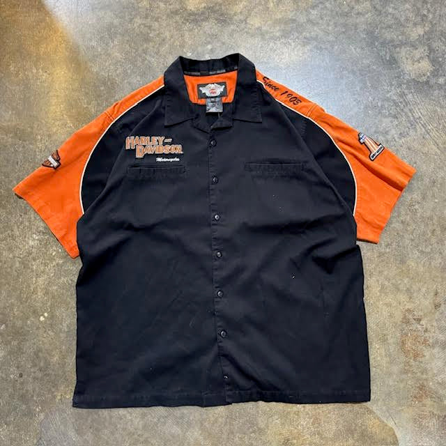 Harley Davidson Black Buttoned Shirt