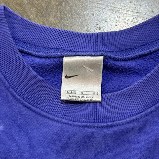 Blue Nike Yellow Font Crew