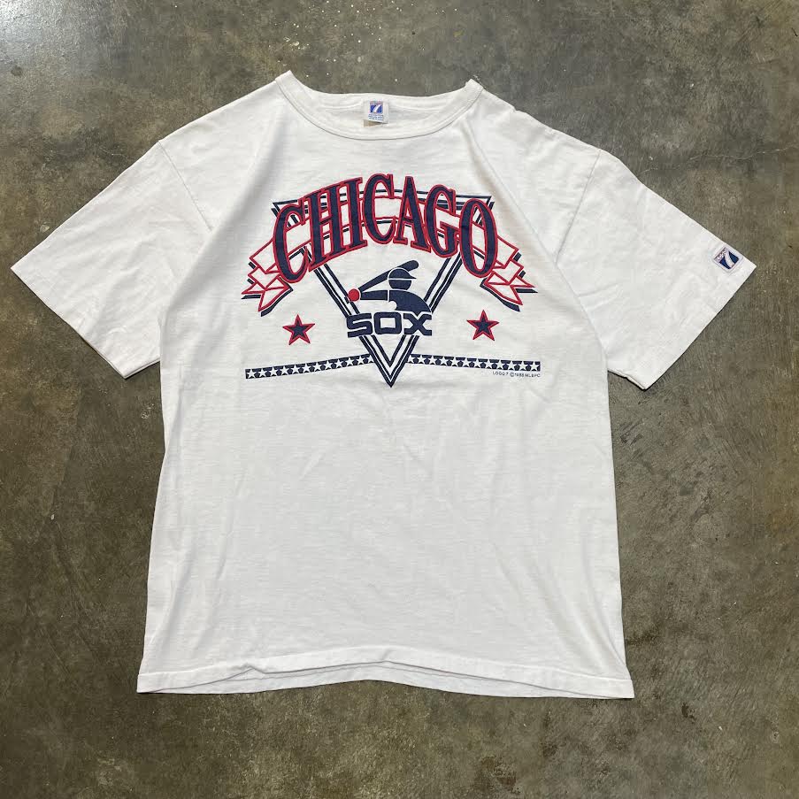 Chicago White Sox Puff Print Logo 7 tee