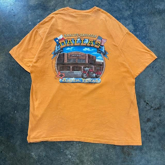 Orange Harley Davidson Tee