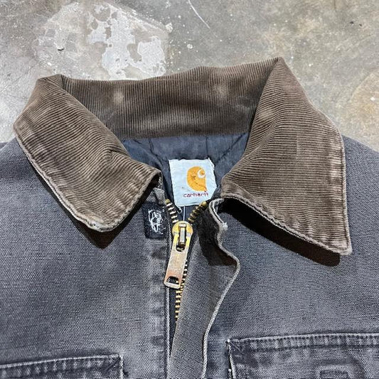 Carhartt Faded Black C03 Corduroy Collar Jacket 4