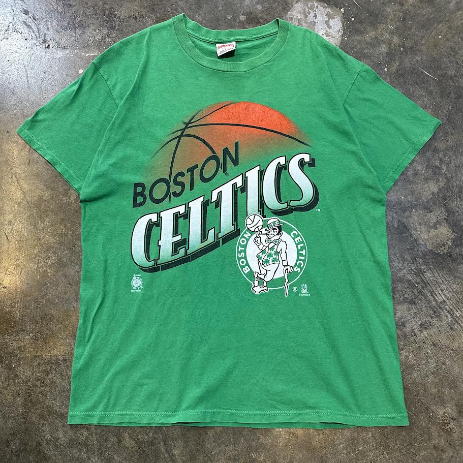 Green Boston Celtics Diagonal Print Tee (One Per Customer)