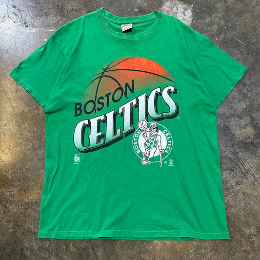 Green Boston Celtics Diagonal Print Tee (One Per Customer)