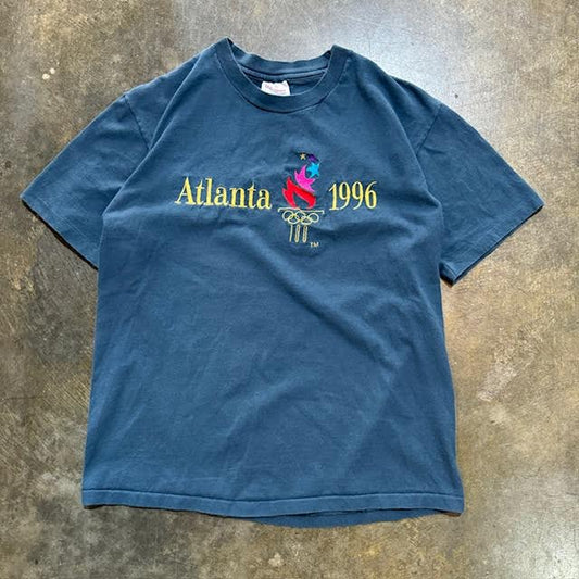 Atlanta 1996 Embroidered Cyan tee