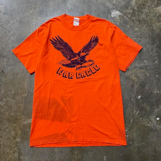 Auburn War Eagle Football Tee Orange