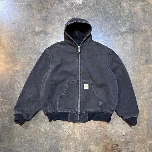 Black Hooded Carhartt Jacket.