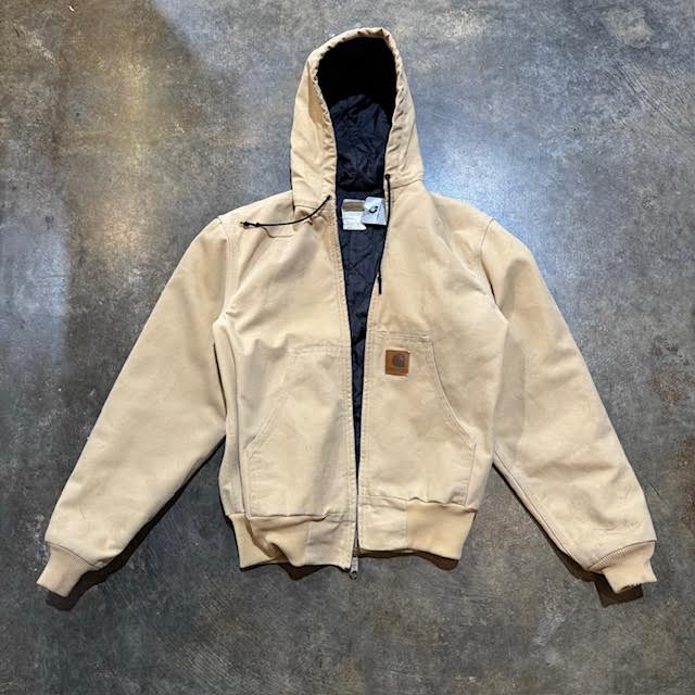 Light Tan Carhartt J06WET Hooded Jacket