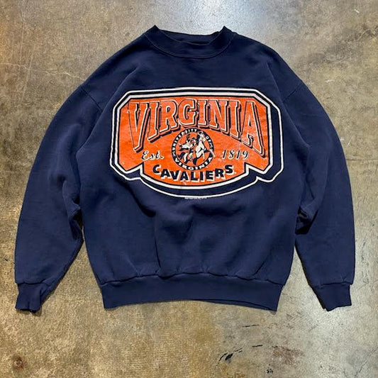 Tultex Virginia Cavaliers Est.1819 Navy Crew