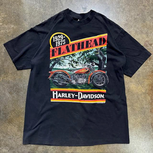 Flathead Motorcycle Black tee