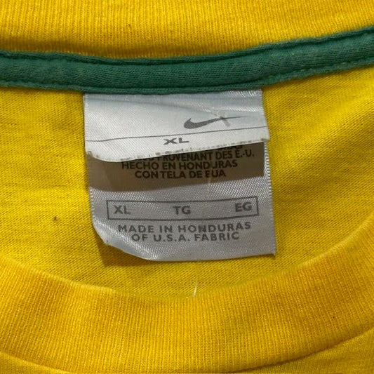 Yellow/Green Small Swoosh Nike Tee
