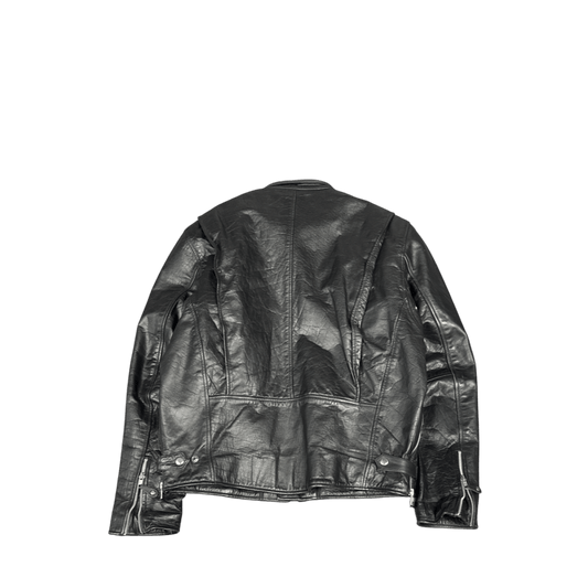 First Genuine Leather Jacket - Black