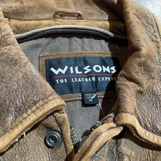 Wilsons Rough Suede Leather Flight Jacket