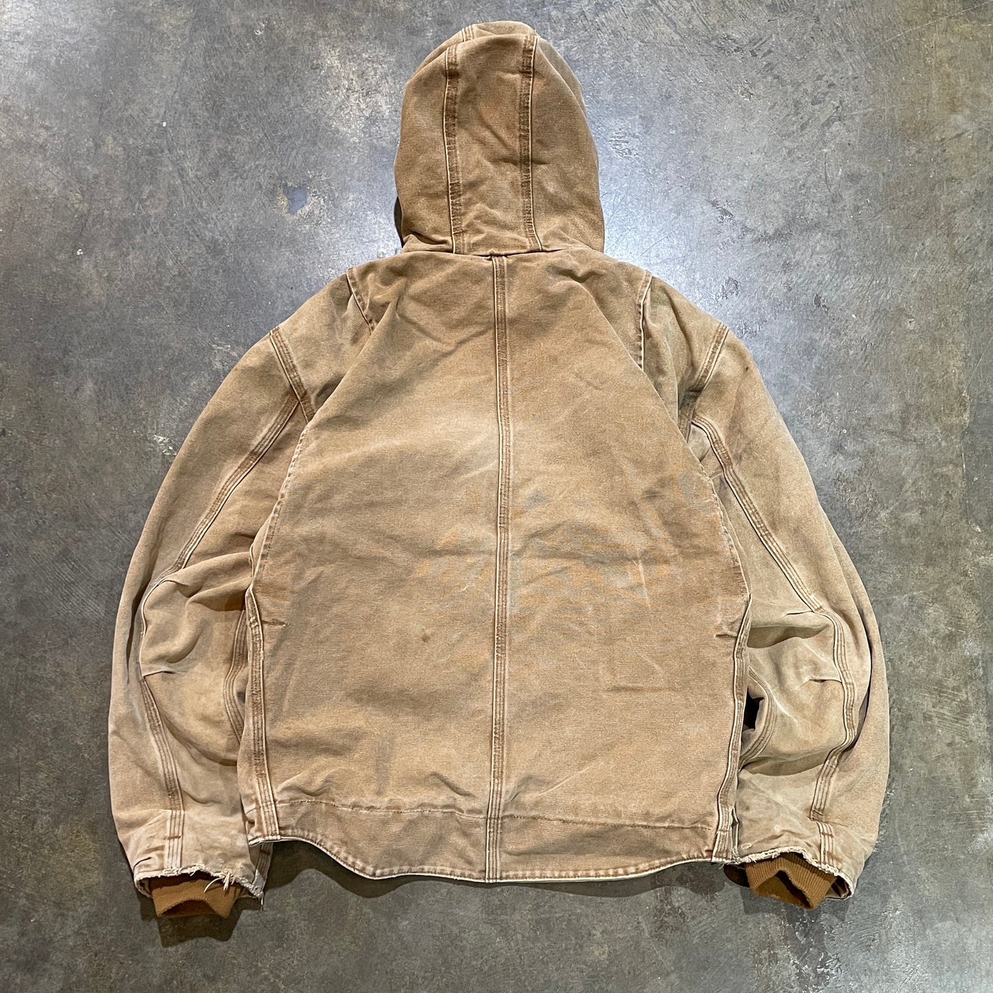 Tan Carhartt Hooded Jacket2