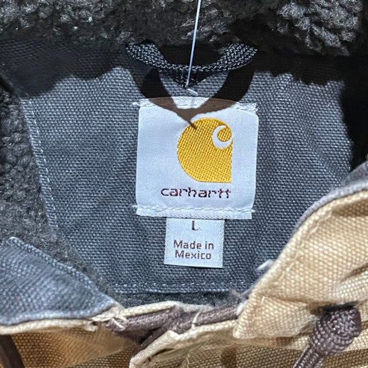 Light Brown Carhartt Hooded Snap Jacket37