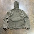 Green Carhartt Hooded Sherpa Lined Jacket1