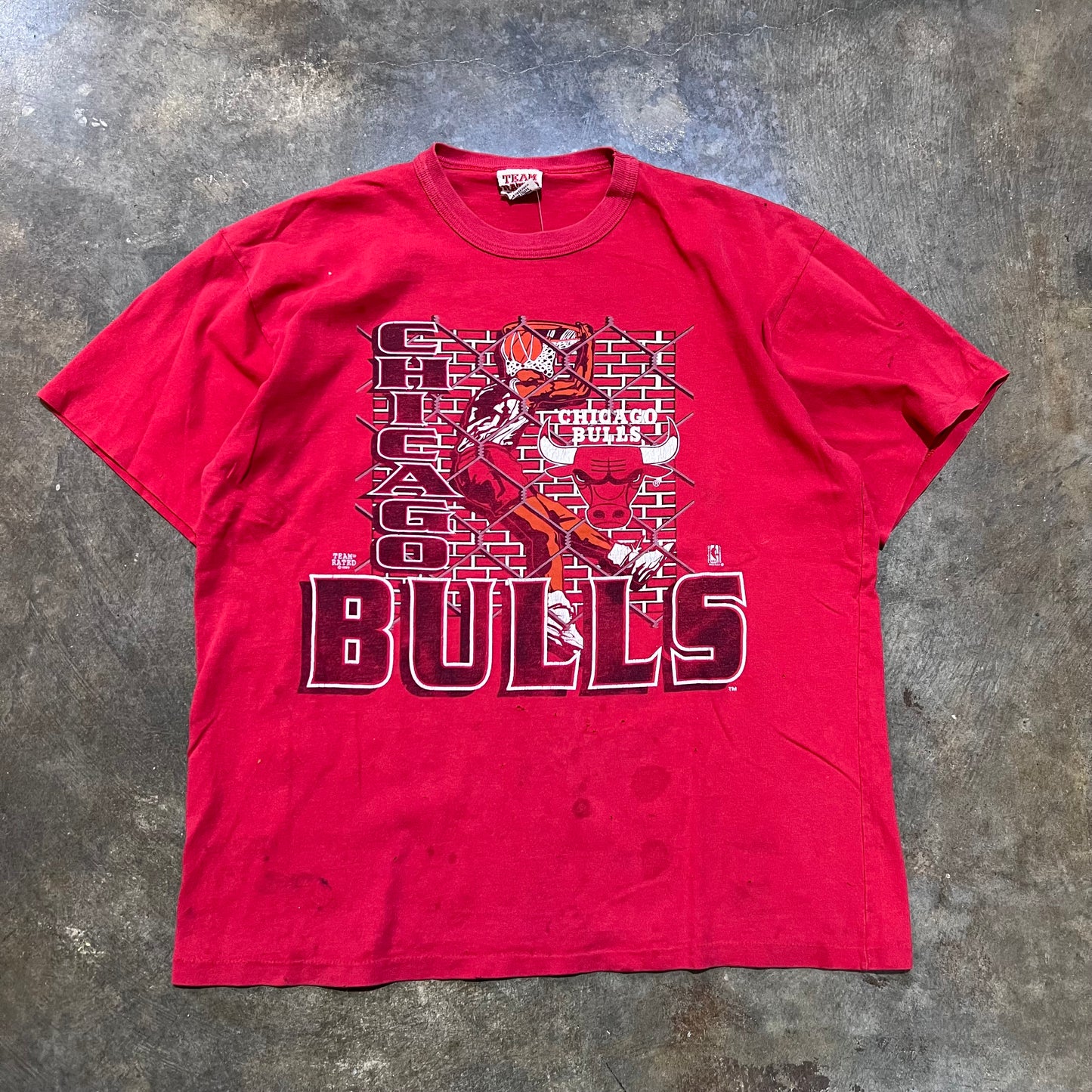 Chicago Bulls Dunk Red Tee