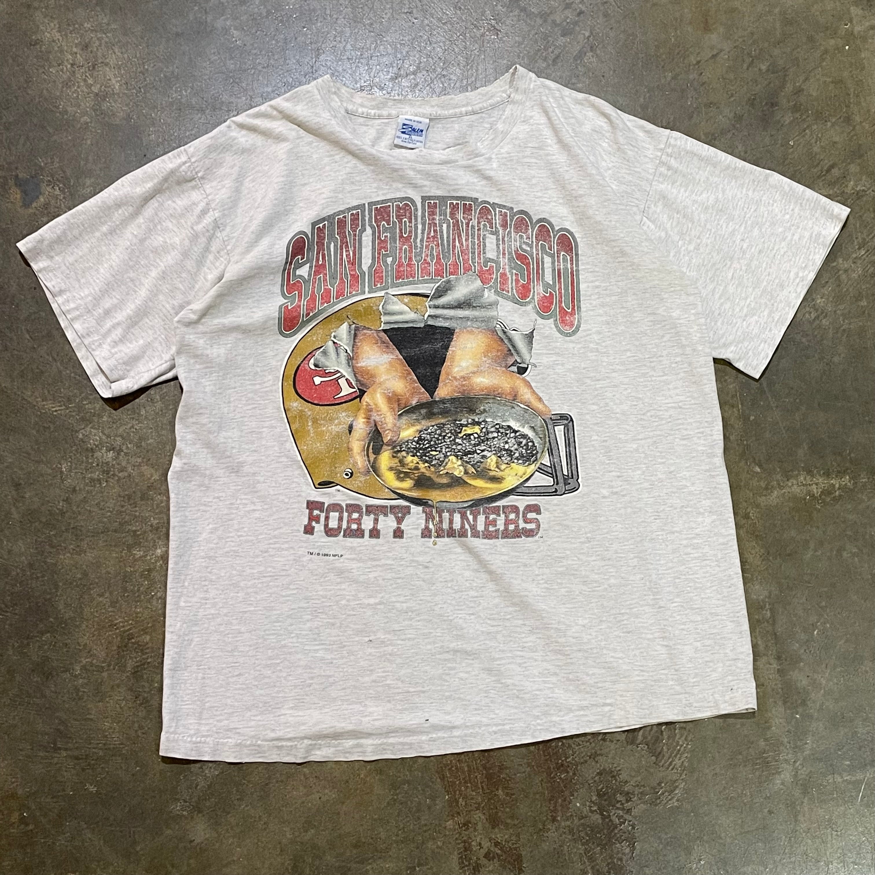 Grey 1993 San Fransisco 49ers Breakthrough Salem Tee