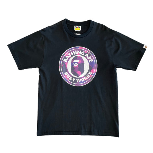 BAPE Color Camo Busy Works Tee Black Purple