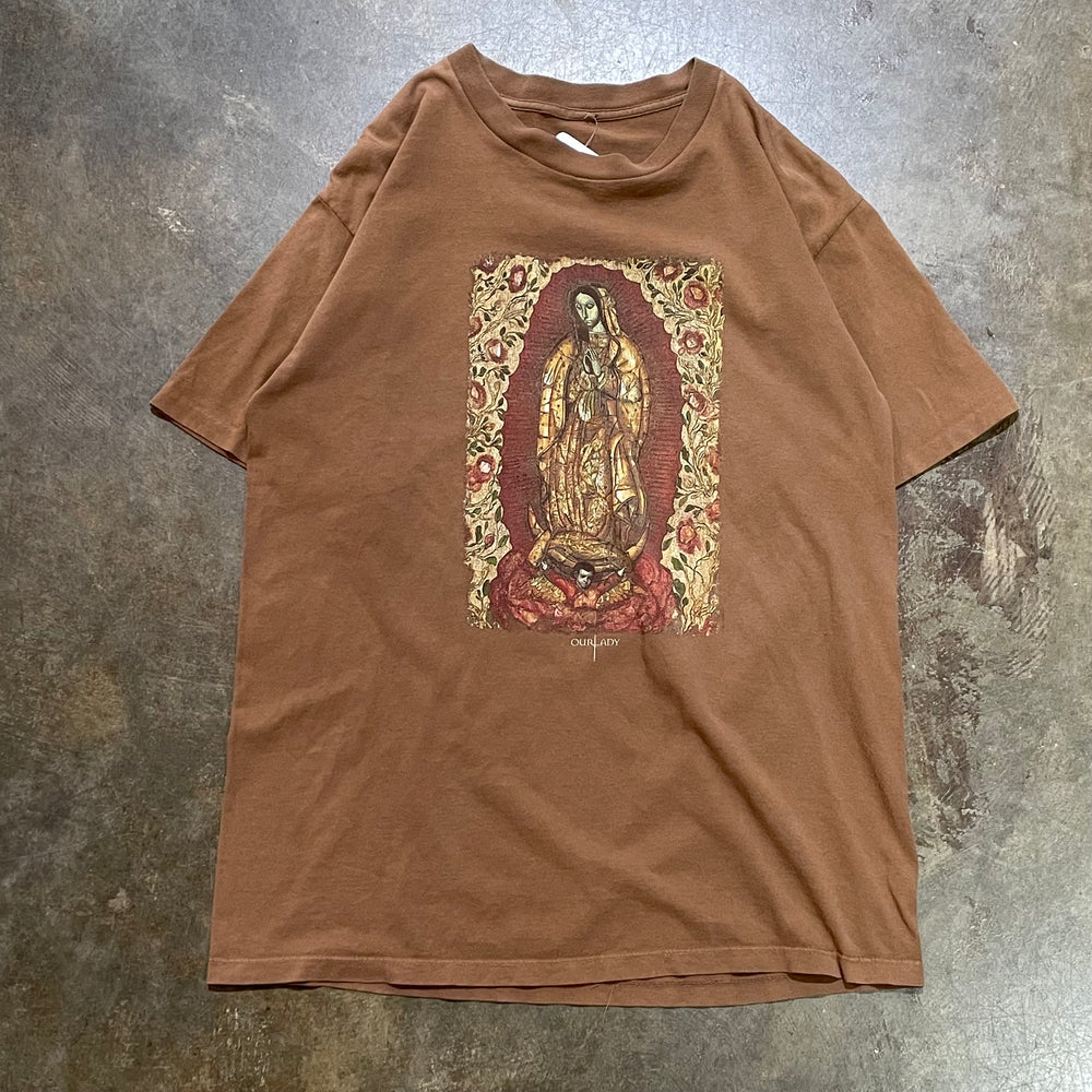 Brown Our Lady Jesus Tee