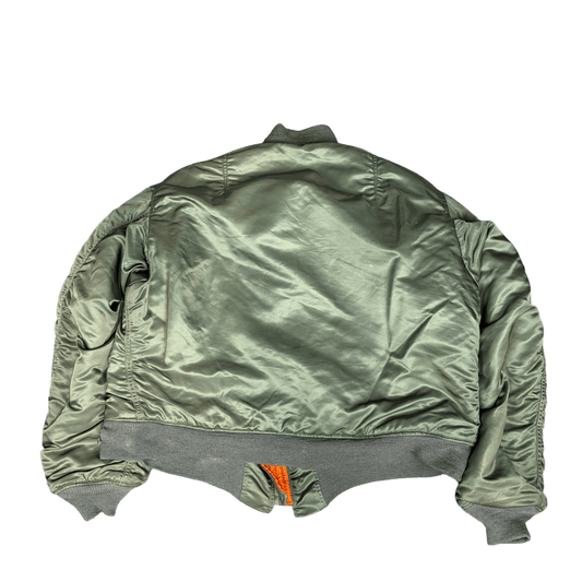 Vintage Bomber Jacket - Olive Green