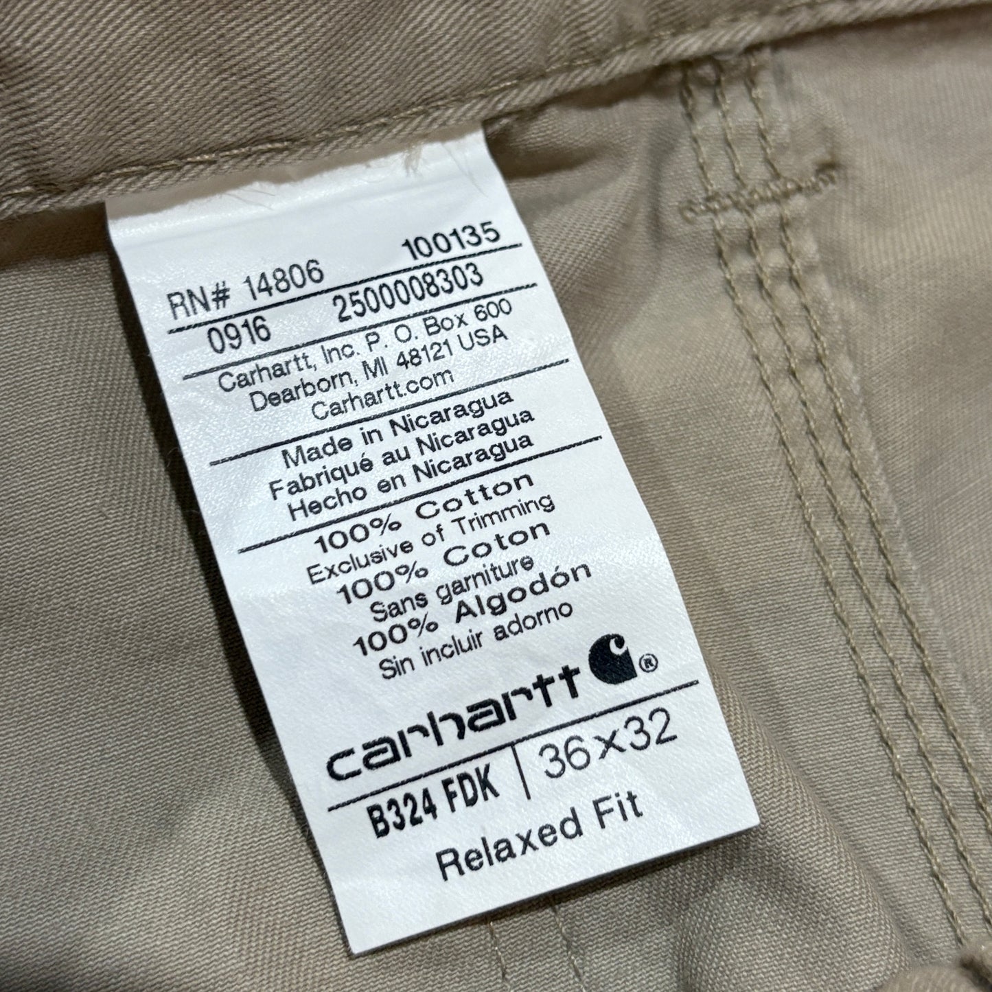 Tan Carhartt Carpenter Pants6