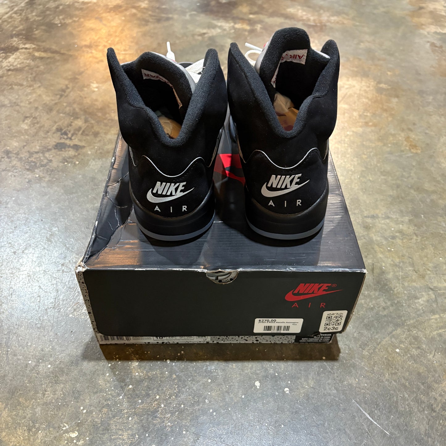 Jordan 5 Black Metallic Reimagined