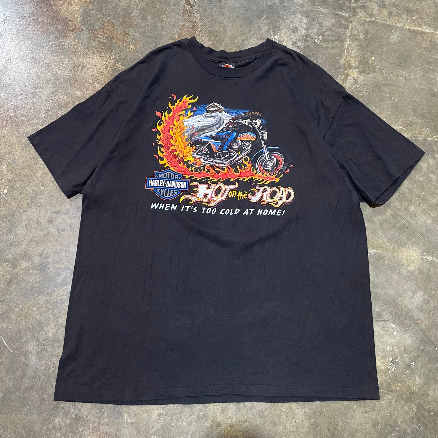 90's Harley Bloomington, Illinois Hot on the Road Tee