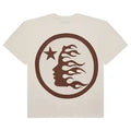 Hellstar Classic T-Shirt White/Brown Gel Print