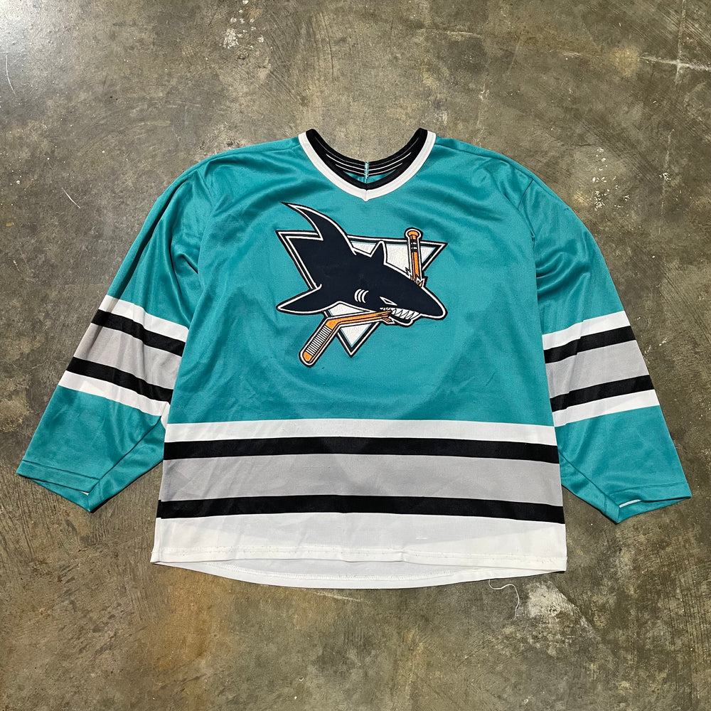 San Jose Sharks Teal No Name Hockey Jersey