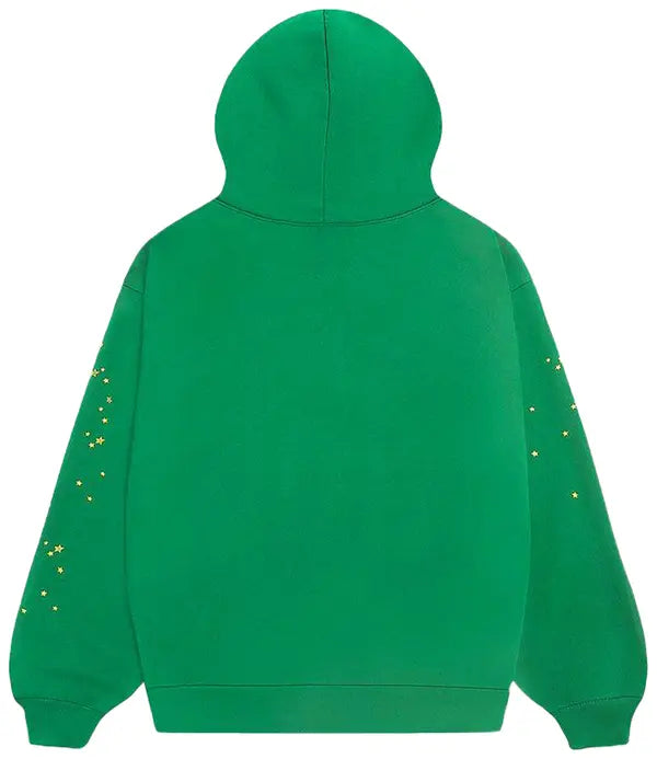 (Used) Sp5der Star OG Web V2 Hoodie Slime Green