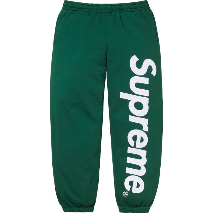 Supreme Satin Applique Sweatpant Green