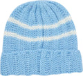 Supreme Brushed Stripe Beanie Light Blue