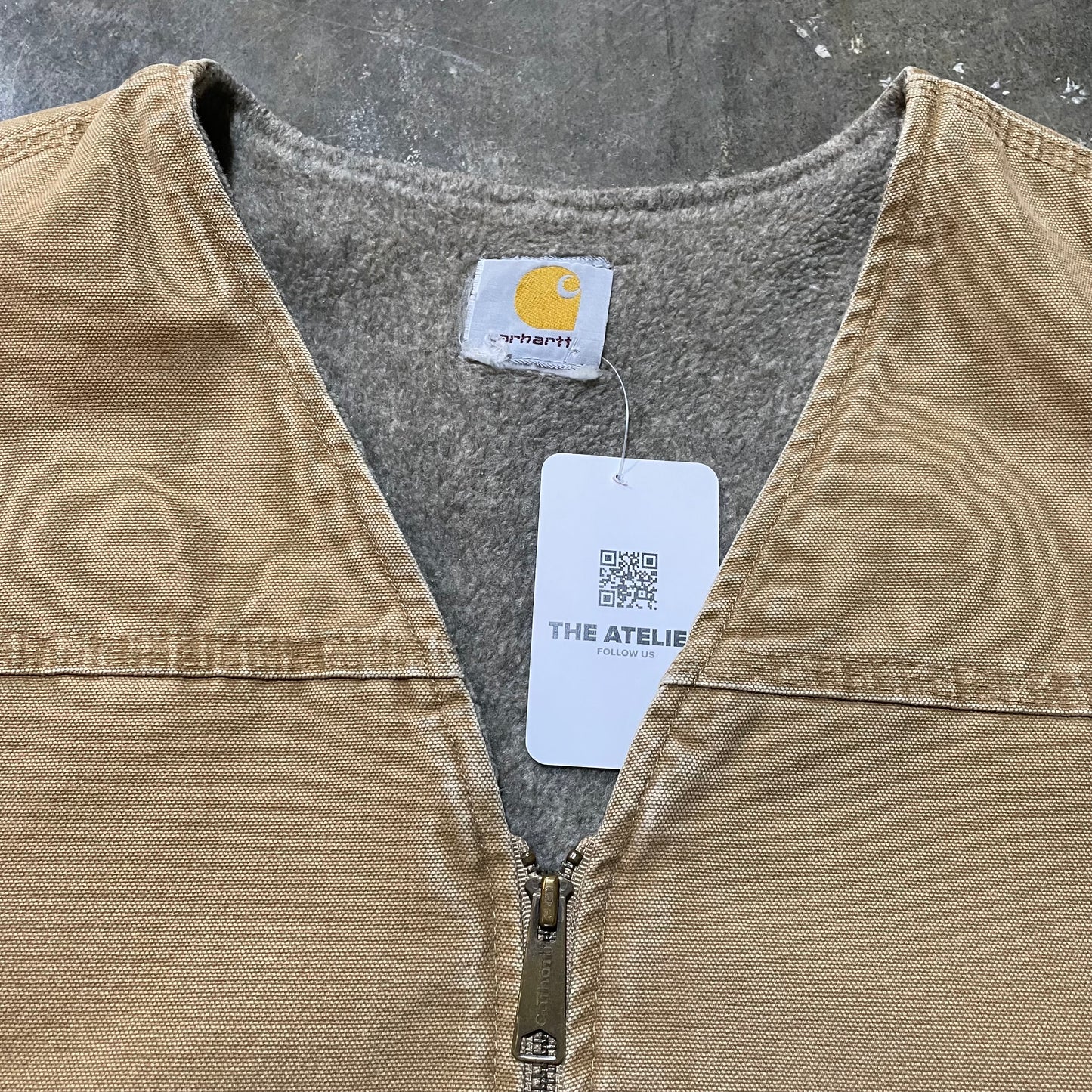 Tan Fleece Lined Carhartt Vest38