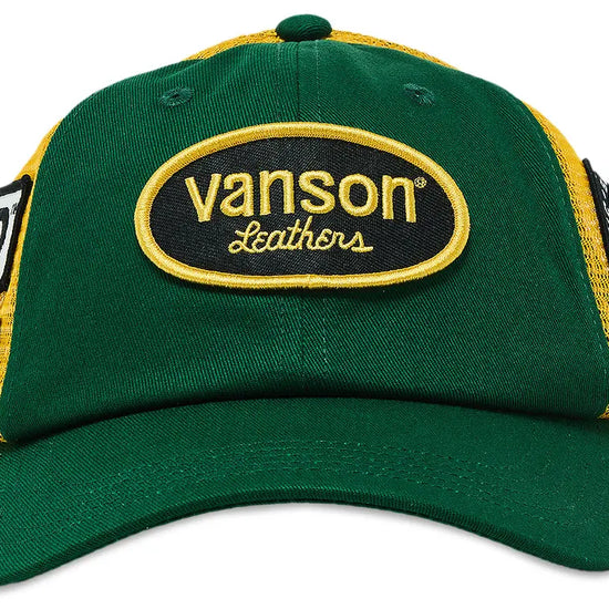 Supreme Hysteric Glamour Vanson Leather Mesh Back 6-Panel Green