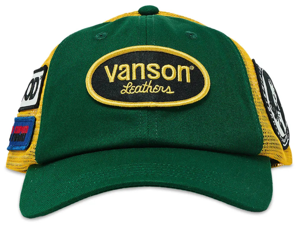 Supreme Hysteric Glamour Vanson Leather Mesh Back 6-Panel Green