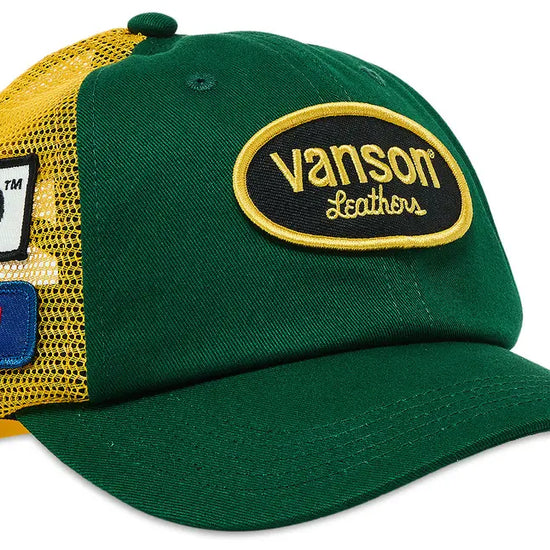 Supreme Hysteric Glamour Vanson Leather Mesh Back 6-Panel Green