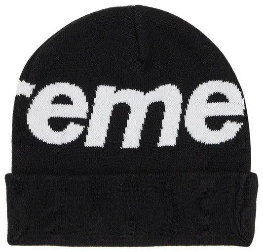 Supreme Big Logo Beanie Black