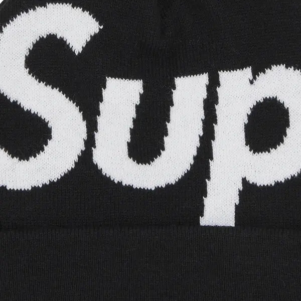 Supreme Big Logo Beanie Black