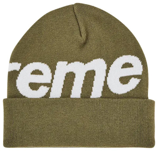 Supreme Big Logo Beanie Olive