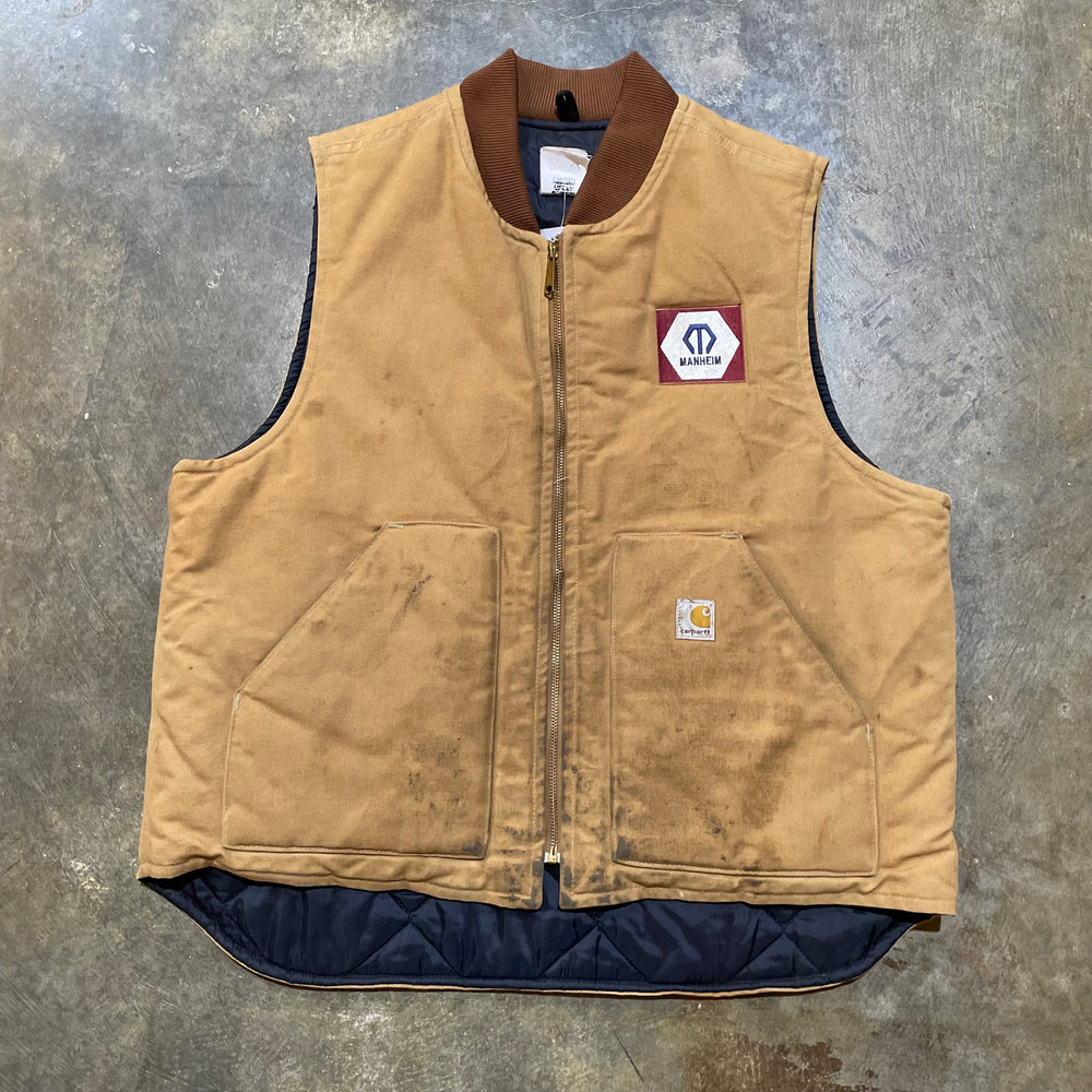 Vintage Carhartt Duck Tan Insulated Vest