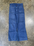 70s Navy dungaree Denim Flares