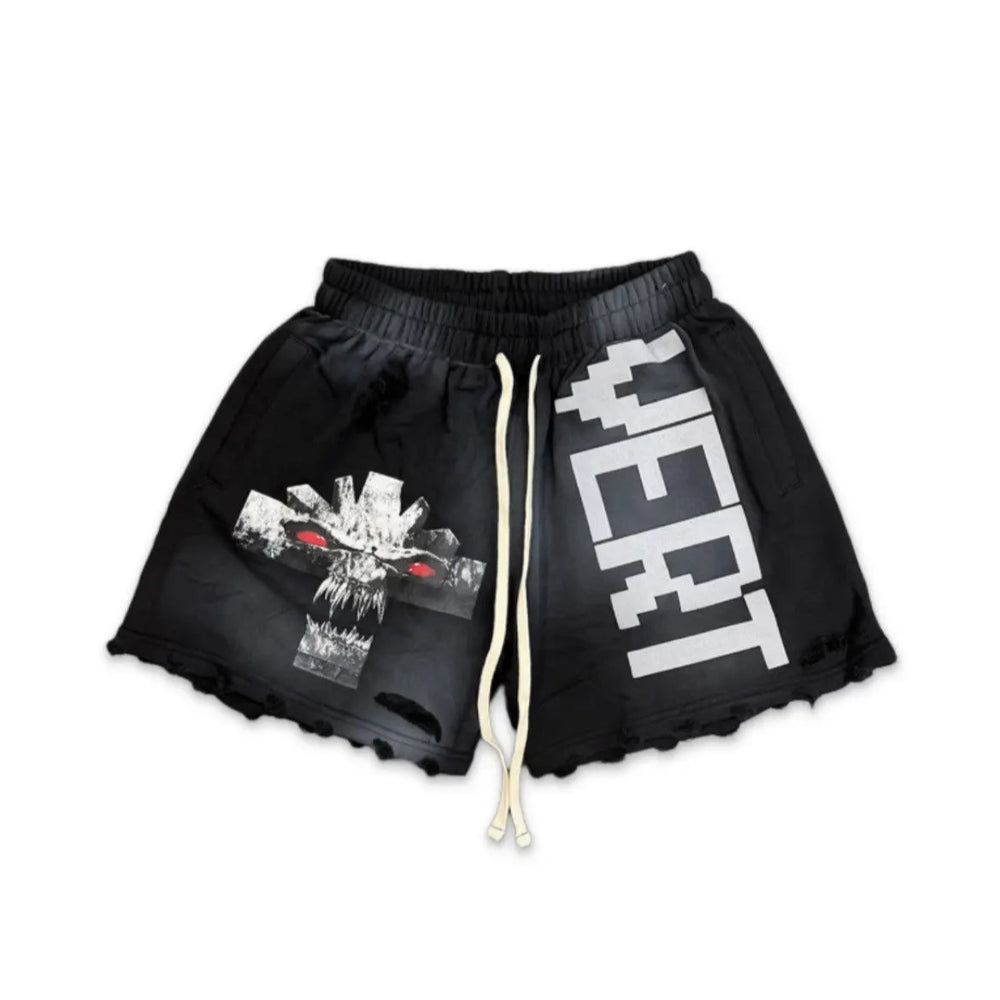 Vertabrae Vonster Cross Shorts Black