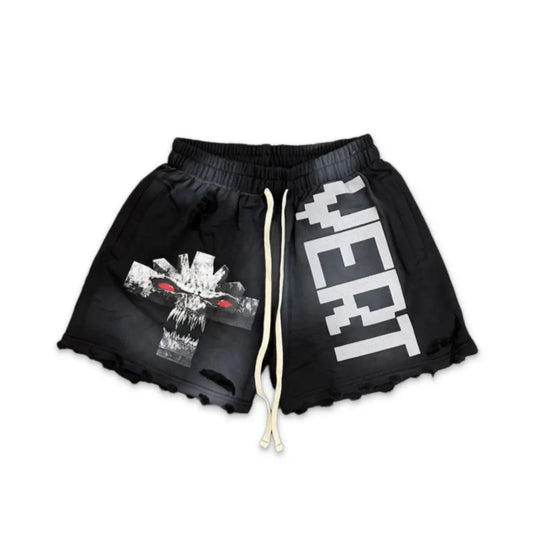 Vertabrae Vonster Cross Shorts Black