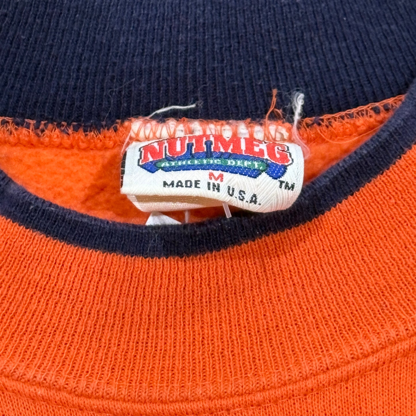 Auburn Colorblock Nutmeg Crest Logo Crew