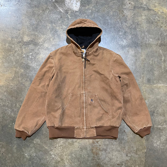 Brown Lightweight carhartt hooded jacket