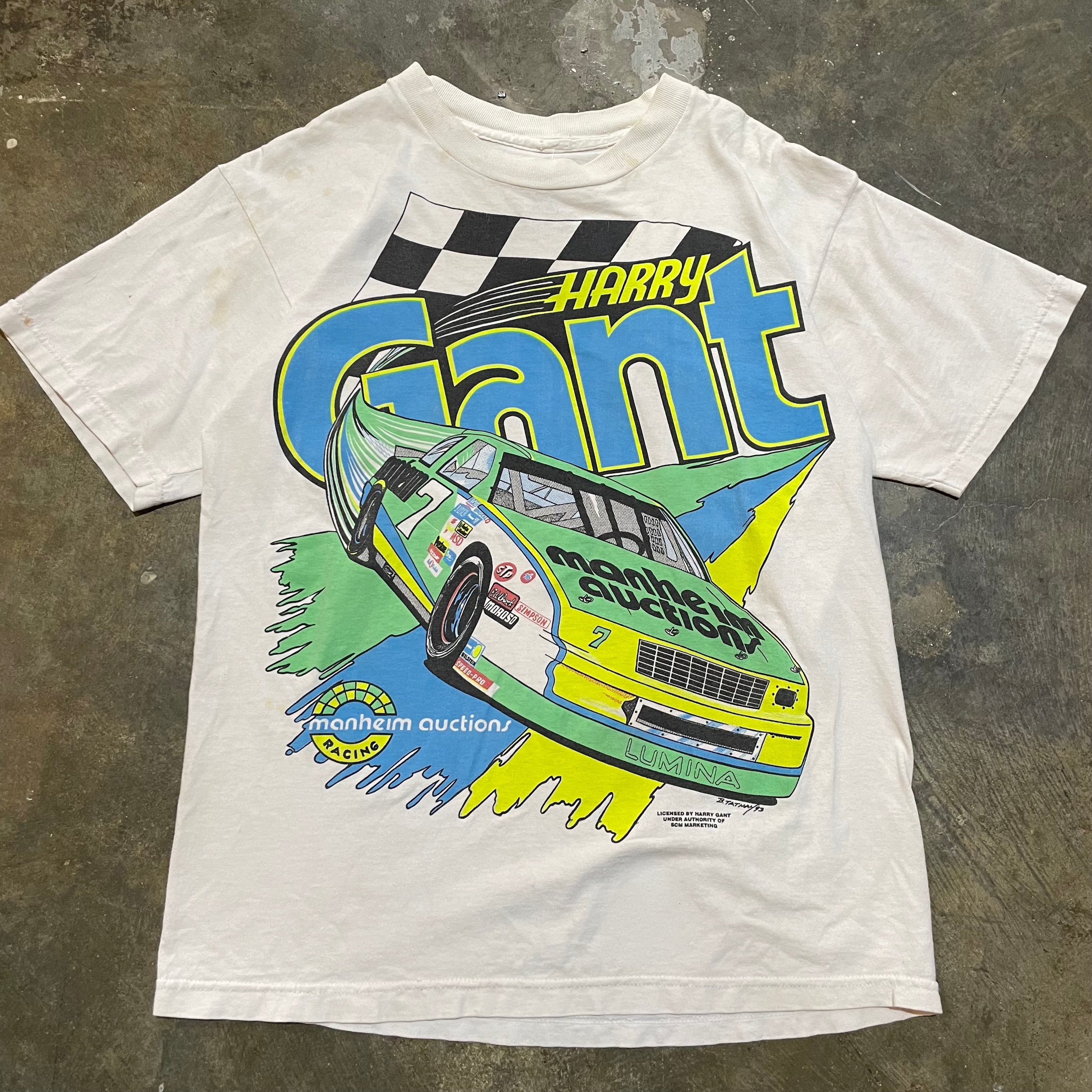 White 1993 Harry Gant Racing Tee