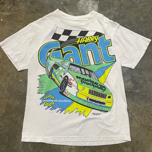 White 1993 Harry Gant Racing Tee