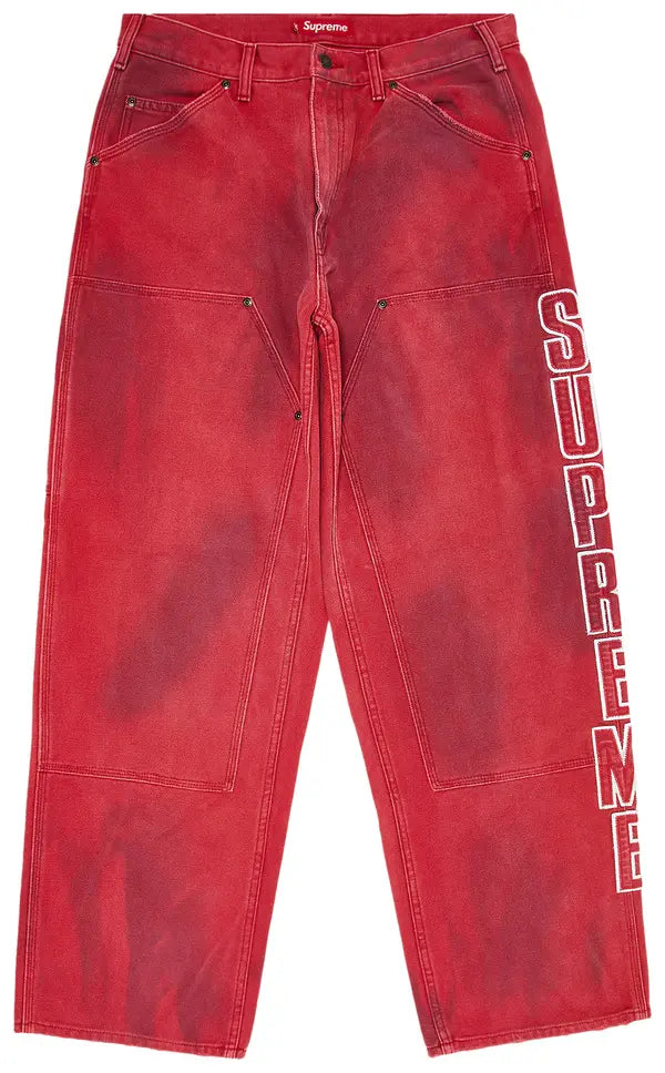 Supreme Reflective Double Knee Pant Red