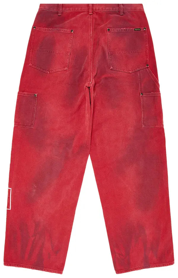 Supreme Reflective Double Knee Pant Red