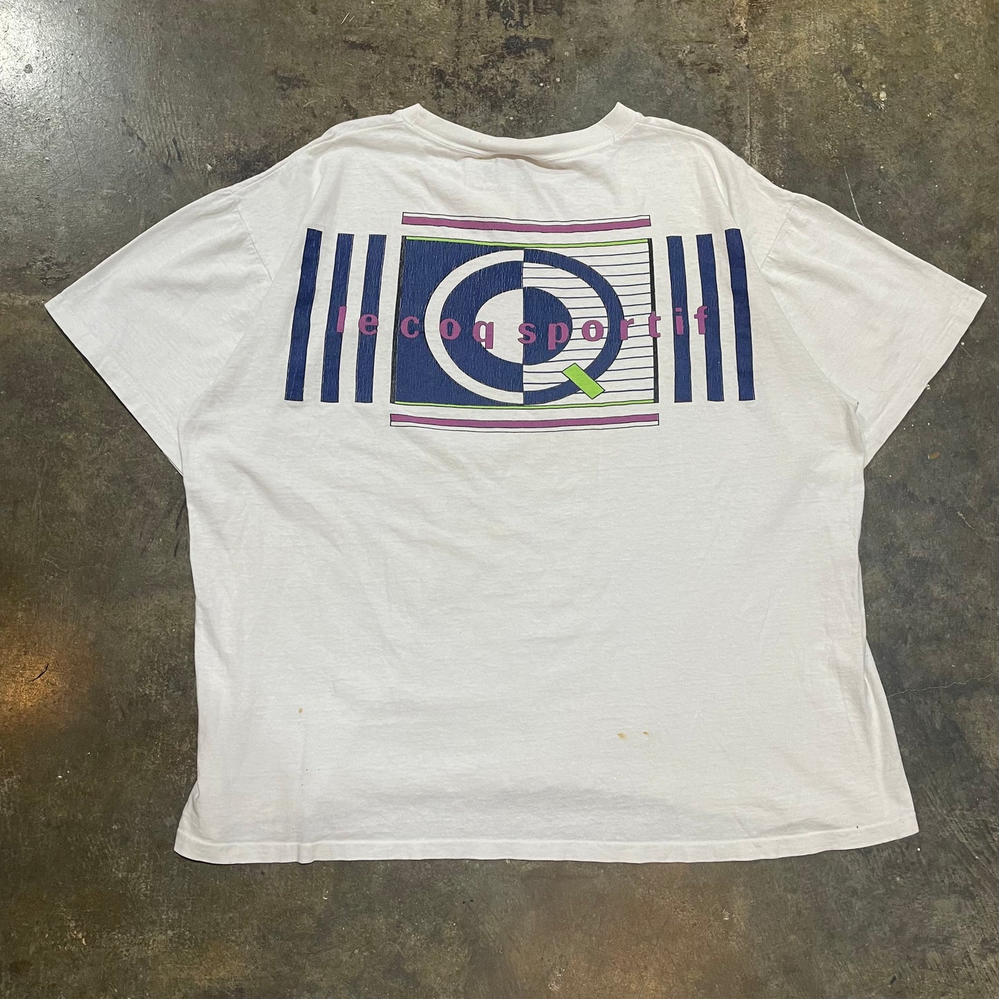 Le Coq Sportif White Art Tee